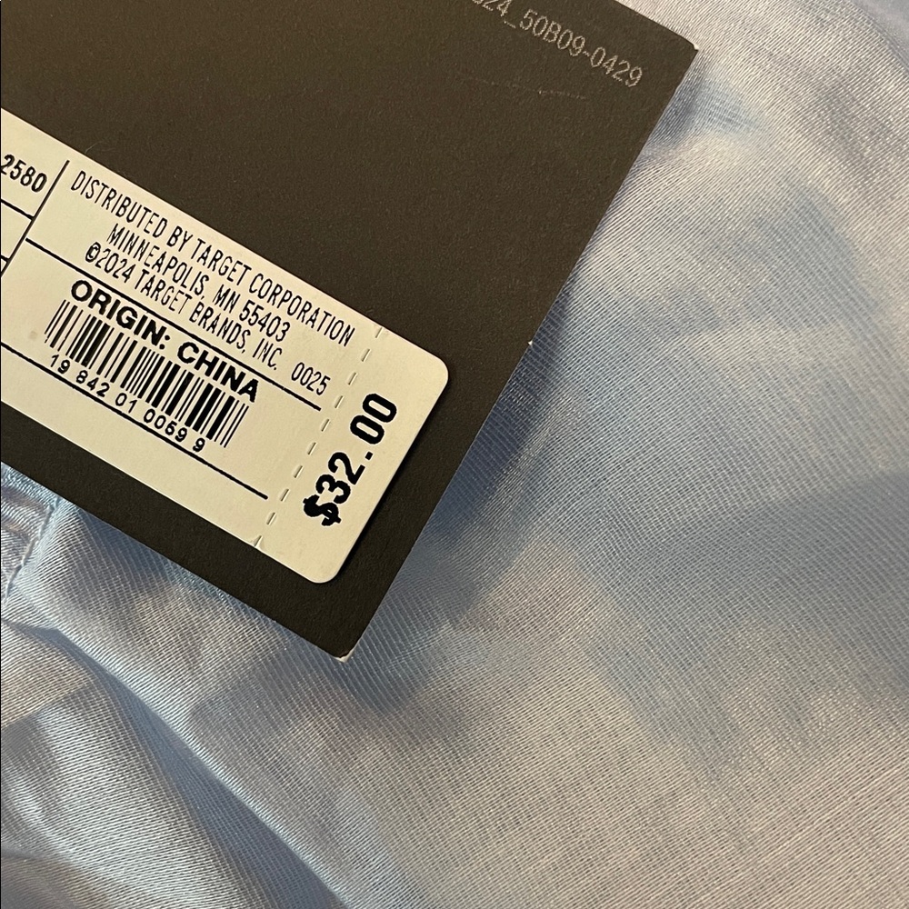 Future Collective Bohemian Sheer Balloon Blue Puff Sleeve Blouse | NWT - Picture 14 of 14